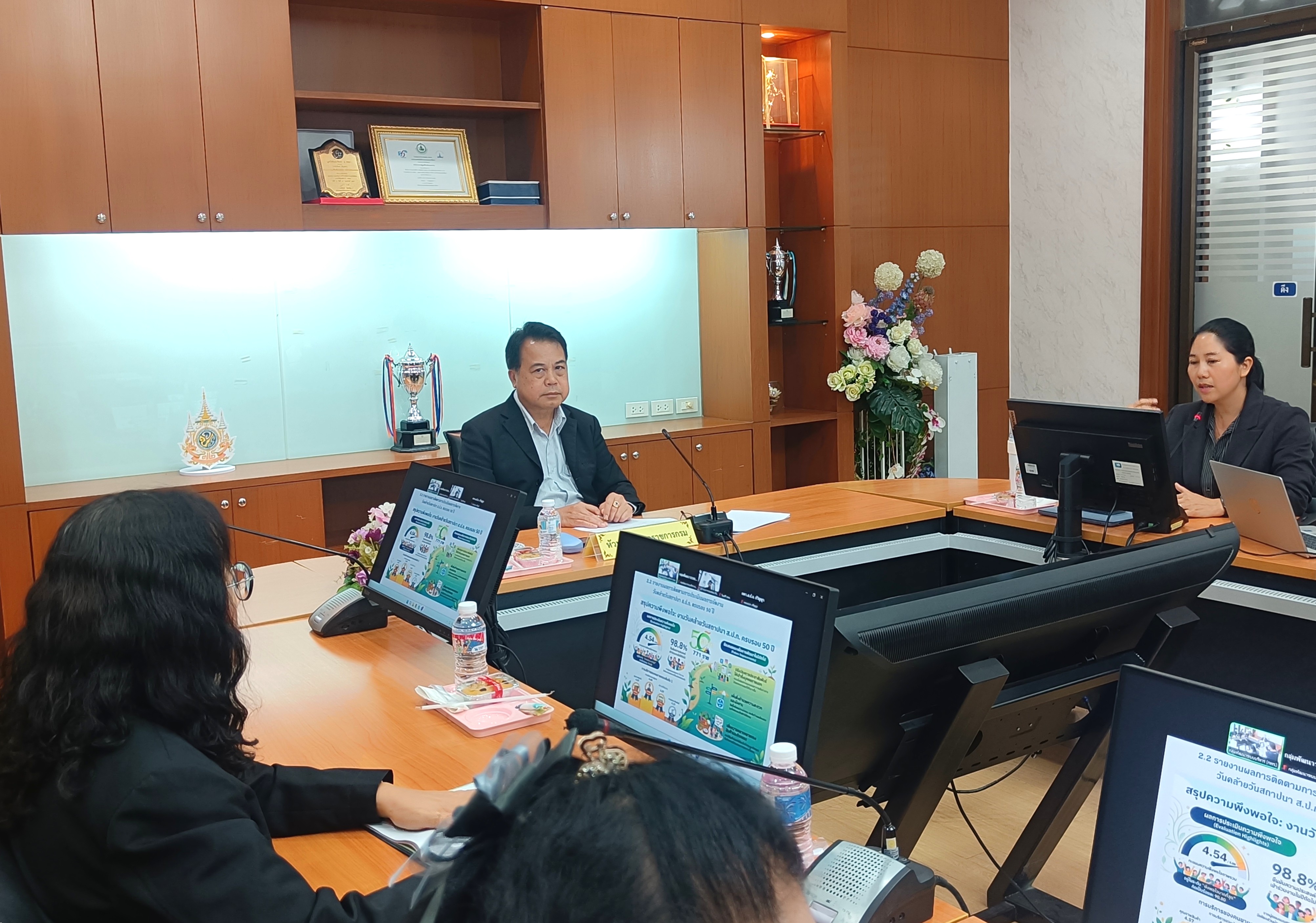 title -  ประชุมย่อยคณะทำงานฝ่ายติดตามประเมินผลการจัดงาน คณะทำงานที่ 7 การจัดงานวันคล้ายวันสถาปนาสำนักงานการปฏิรูปที่ดินเพื่อเกษตรกรรม (ส.ป.ก.) ครบรอบ 51 ปี พร้อมประชุมผ่านสื่ออิเล็กทรอนิกส์ (ผ่านระบบออนไลน์ Zoom Meeting)